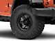 Fuel Wheels Block Matte Black with Black Ring Wheel; 17x9 (07-18 Jeep Wrangler JK)