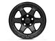 Fuel Wheels Block Matte Black with Black Ring Wheel; 17x9 (07-18 Jeep Wrangler JK)