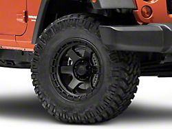 Fuel Wheels Block Matte Black with Black Ring Wheel; 18x9 (07-18 Jeep Wrangler JK)
