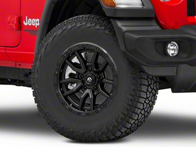 Fuel Wheels Rebel Matte Black Wheel; 17x9 (18-24 Jeep Wrangler JL)