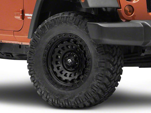 Fuel Wheels Zephyr Matte Black Wheel; 18x9 (07-18 Jeep Wrangler JK)