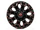 Fuel Wheels Assault Matte Black Red Milled Wheel; 17x9 (87-95 Jeep Wrangler YJ)