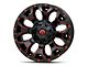 Fuel Wheels Assault Matte Black Red Milled Wheel; 18x9 (07-18 Jeep Wrangler JK)