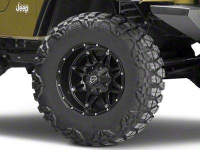 Fuel Wheels Hostage Matte Black Wheel; 17x9 (97-06 Jeep Wrangler TJ)