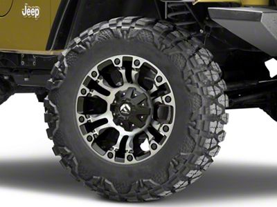 Fuel Wheels Vapor Matte Black Double Dark Tint Wheel; 18x9 (97-06 Jeep Wrangler TJ)