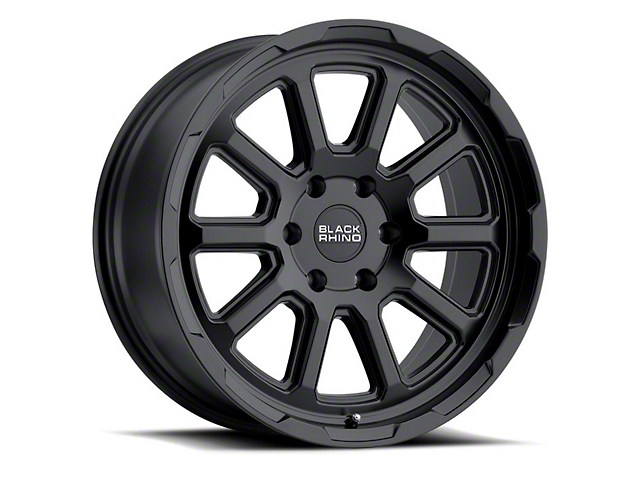 Black Rhino Chase Matte Black Wheel; 17x9.5 (18-22 Jeep Wrangler JL)
