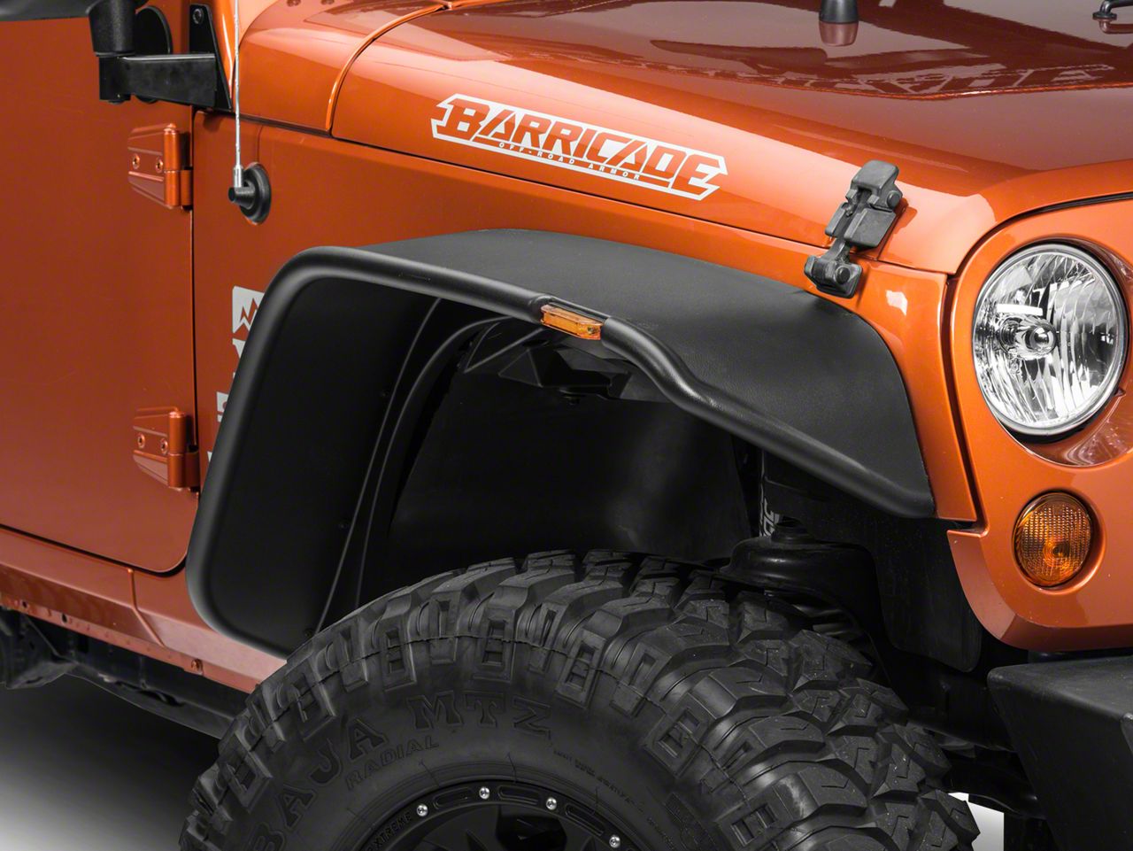 Bushwacker Jeep Wrangler Flat Style Fender Flares Textured 10919 07