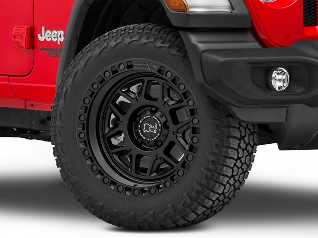 Black Rhino Kelso Matte Black Wheel; 20x9 (18-24 Jeep Wrangler JL)