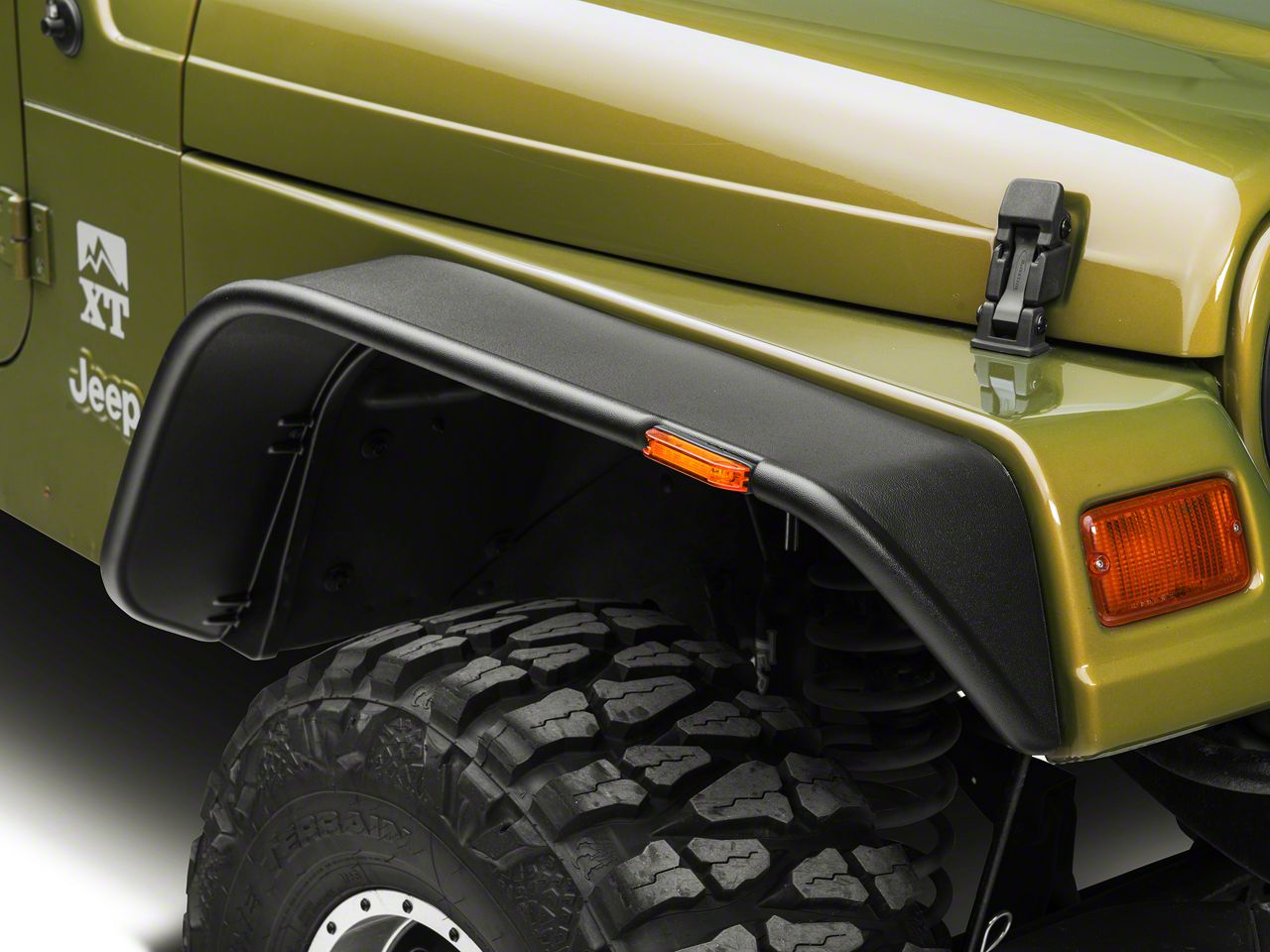 Bushwacker Jeep Wrangler Flat Style Fender Flares 1092007 (9706