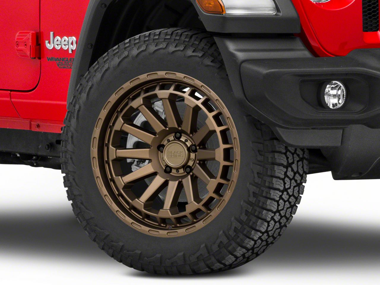 Black Rhino Jeep Wrangler Raid Matte Bronze Wheel; 20x9.5 2095RAD 