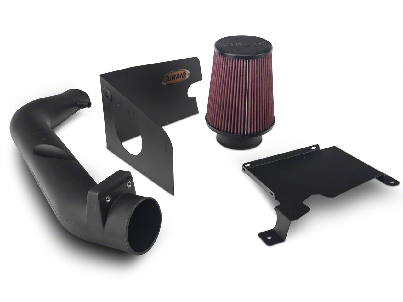 Airaid Jeep Wrangler Cold Air Dam Intake with Red SynthaFlow Oiled Filter  AIR-310-137 (03-06 2.4L Jeep Wrangler TJ) Free Shipping