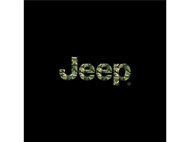 Jeep Licensed by TruShield Green Camo Logo Tire Cover (87-06 Jeep Wrangler YJ & TJ)