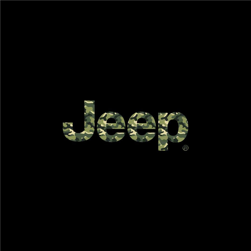 Officially Licensed Jeep Jeep Wrangler Green Camo Logo Tire Cover J163932  (87-06 Jeep Wrangler YJ  TJ) Free Shipping