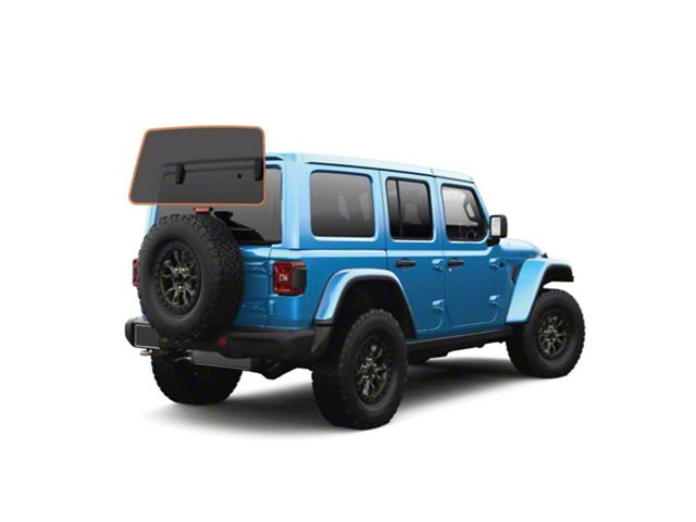 MotoShield Pro Solid Rear Windshield Tint; 15% (11-18 Jeep Wrangler JK 4-Door w/ Hard Top)