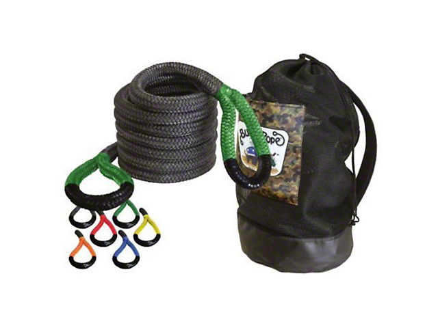 Bubba Rope 1-1/2-Inch x 30-Foot Jumbo Synthetic Recovery Rope with Black Eyes