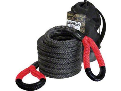 Bubba Rope 1-1/2-Inch x 30-Foot Jumbo Synthetic Recovery Rope with Red Eyes