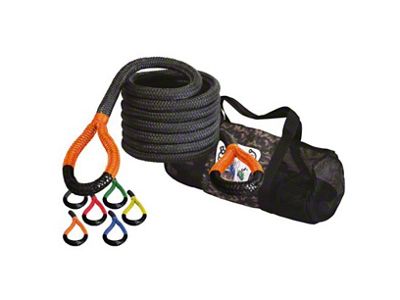 Bubba Rope 1-1/4-Inch x 30-Foot Big Synthetic Recovery Rope with Black Eyes