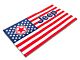 Towel2Go Seat Cover with Jeep Logo and American Flag (Universal; Some Adaptation May Be Required)