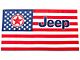 Towel2Go Seat Cover with Jeep Logo and American Flag (Universal; Some Adaptation May Be Required)