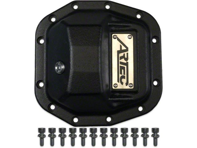 Artec Industries Hardcore Dana 30/M186 Front Differential Cover; Black (18-24 Jeep Wrangler JL, Excluding Rubicon)