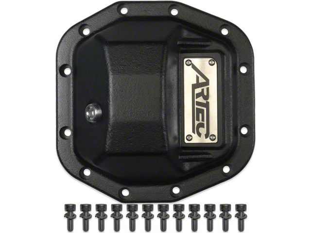 Artec Industries Hardcore Dana 35/M200 Rear Differential Cover; Black (18-24 Jeep Wrangler JL, Excluding Rubicon)