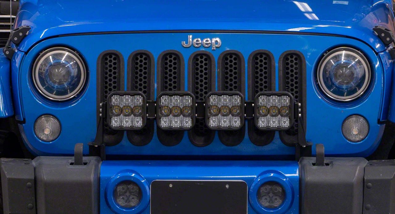 Diode Dynamics Jeep Wrangler Stage Series Grille Mounting Bracket Kit DD7228P (0718 Jeep