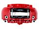 Alcon 6-Piston Front Big Brake Kit with 350x34mm Slotted Rotors; Red Calipers (18-24 Jeep Wrangler JL)