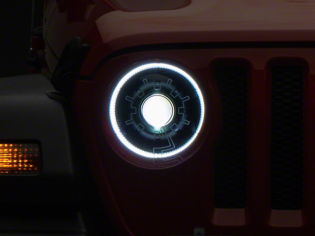 Oracle Oculus Bi-LED Projector Headlights with Heated Lens; Black Housing; Clear Lens (18-23 Jeep Wrangler JL)