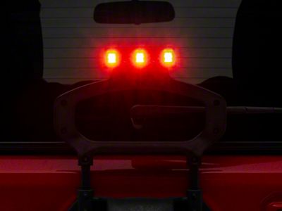 Raxiom Jeep Wrangler Axial Series LED Third Brake Light; Red J142672-JL  (18-23 Jeep Wrangler JL) - Free Shipping
