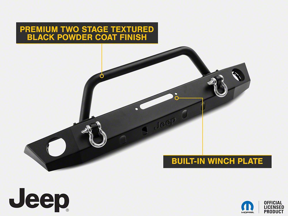 Jeep Licensed by RedRock Trekker Front Bumper with Jeep Logo (07-18 ...