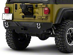 Officially Licensed Jeep Trail Force HD Rear Bumper with Jeep Logo (87-06 Jeep Wrangler YJ & TJ)
