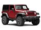Jeep Licensed by RedRock 3-Inch Round Curved Side Step Bars with Jeep Logo (07-18 Jeep Wrangler JK 2-Door)