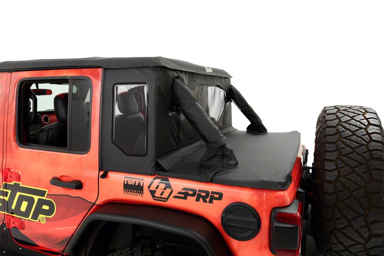 Bestop Jeep Wrangler Half Top Soft Top; Black Diamond 53901-35 (07-18 ...