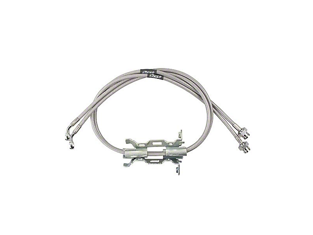 Synergy Manufacturing Stainless Braided Brake Lines; Front (18-22 Jeep Wrangler JL)