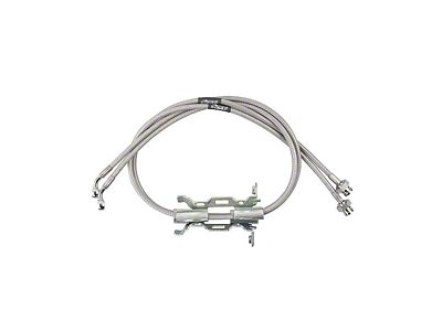 Synergy Manufacturing Stainless Braided Brake Lines; Front (18-24 Jeep Wrangler JL)