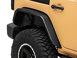 Officially Licensed Jeep Tubular Fender Flares with Jeep Logo; Rear (07-18 Jeep Wrangler JK)
