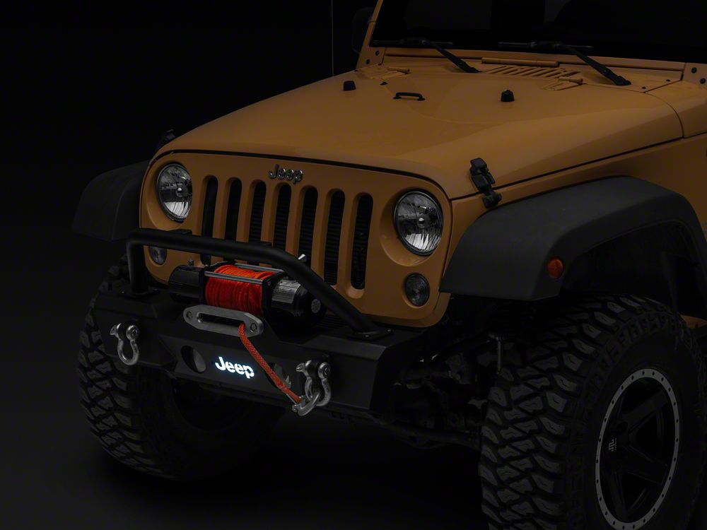 Jeep Licensed by RedRock HD Stubby Front Bumper with LED