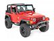 Rough Country 7-Inch DRL Halo LED Headlights; Black Housing; Clear Lens (97-06 Jeep Wrangler TJ)