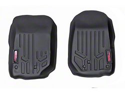 Rough Country Front Floor Liners; Black (14-18 Jeep Wrangler JK)