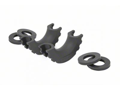 Rough Country D-Ring Isolators; Black