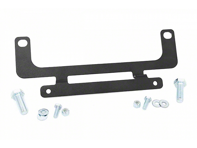 Rough Country Roller Fairlead License Plate Mount (Universal; Some Adaptation May Be Required)