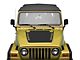 Jeep Licensed by RedRock Wrangler Hood Decal; Matte Black (97-06 Jeep Wrangler TJ)