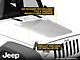 Jeep Licensed by RedRock Rubicon Hood Decal; Silver (07-18 Jeep Wrangler JK)