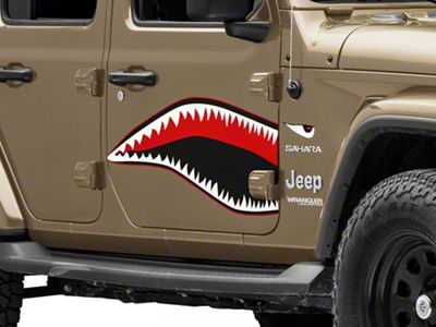SEC10 Shark Teeth Decal (76-23 Jeep CJ5, CJ7, Wrangler YJ, TJ, JK & JL)