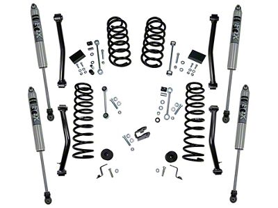 SuperLift 4-Inch Coil Spring Suspension Lift Kit with FOX Shocks (18-24 Jeep Wrangler JL 4-Door, Excluding 4xe & Rubicon 392)