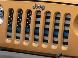 RedRock Grille Insert; Blue Line (07-18 Jeep Wrangler JK)