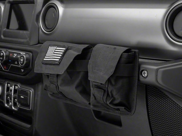 RedRock Passenger Storage Bag with Flag Logo (07-24 Jeep Wrangler JK & JL)