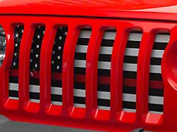 RedRock Grille Insert; Red Line (18-23 Jeep Wrangler JL)