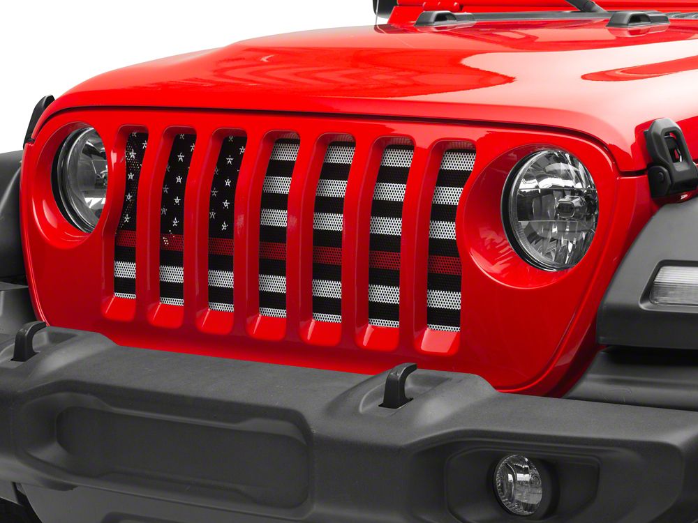 Redrock ハニカムグリルインサート;マットブラック 07-18 Jeep RedRock Honeycomb Grille Inserts; Matte Black (07-18 Jeep