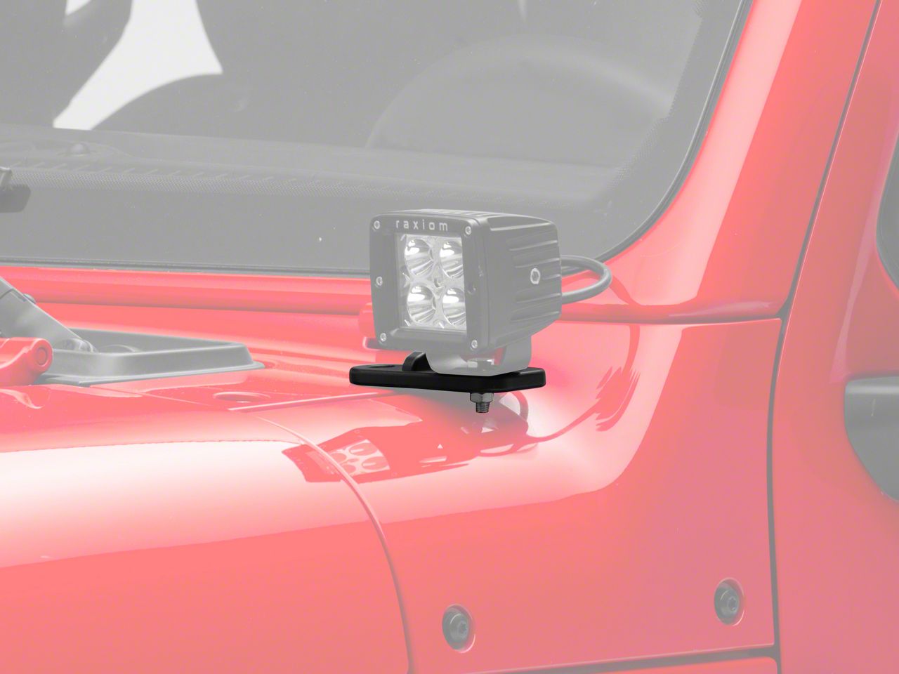 RedRock Jeep Wrangler Windshield Hinge Light Mounts J165235 (1824 Jeep